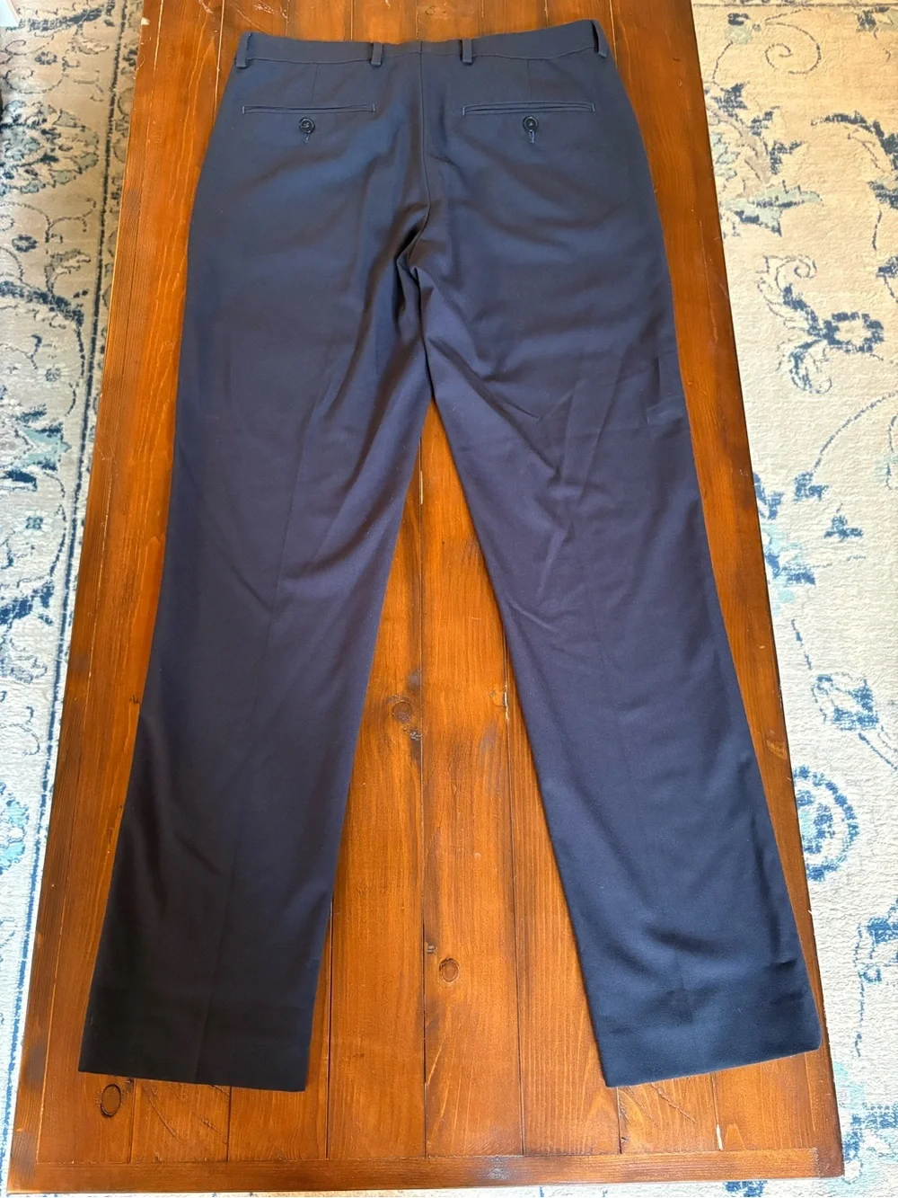 Calvin Klein Men's Fit Skinny Dress Pants in Navy see measurements, stretchy